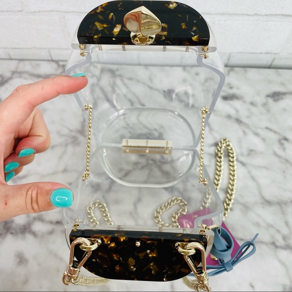 Disney X Kate Spade Alice In Wonderland Alice In A Bottle 3D Glass Crossbody Bag - Picture 10 of 16